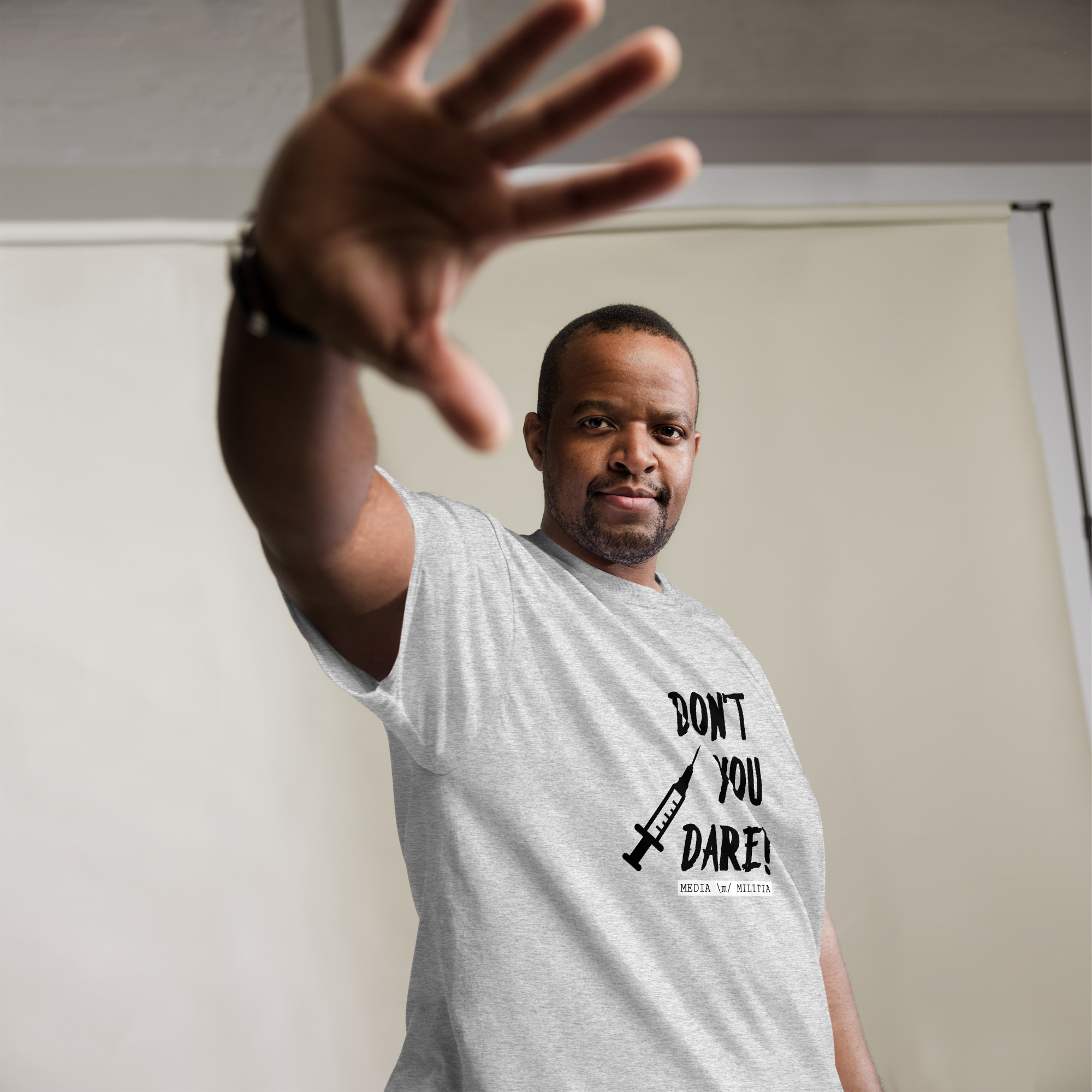 DON'T YOU DARE (Black Letters) - Men's classic tee - Image 12