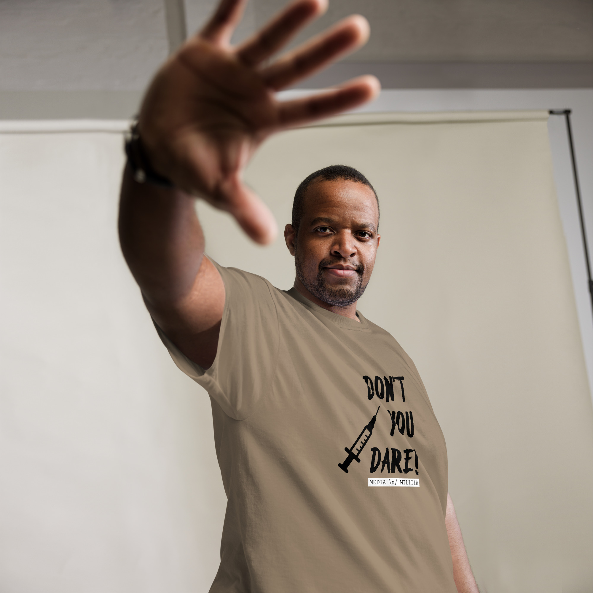 DON'T YOU DARE (Black Letters) - Men's classic tee