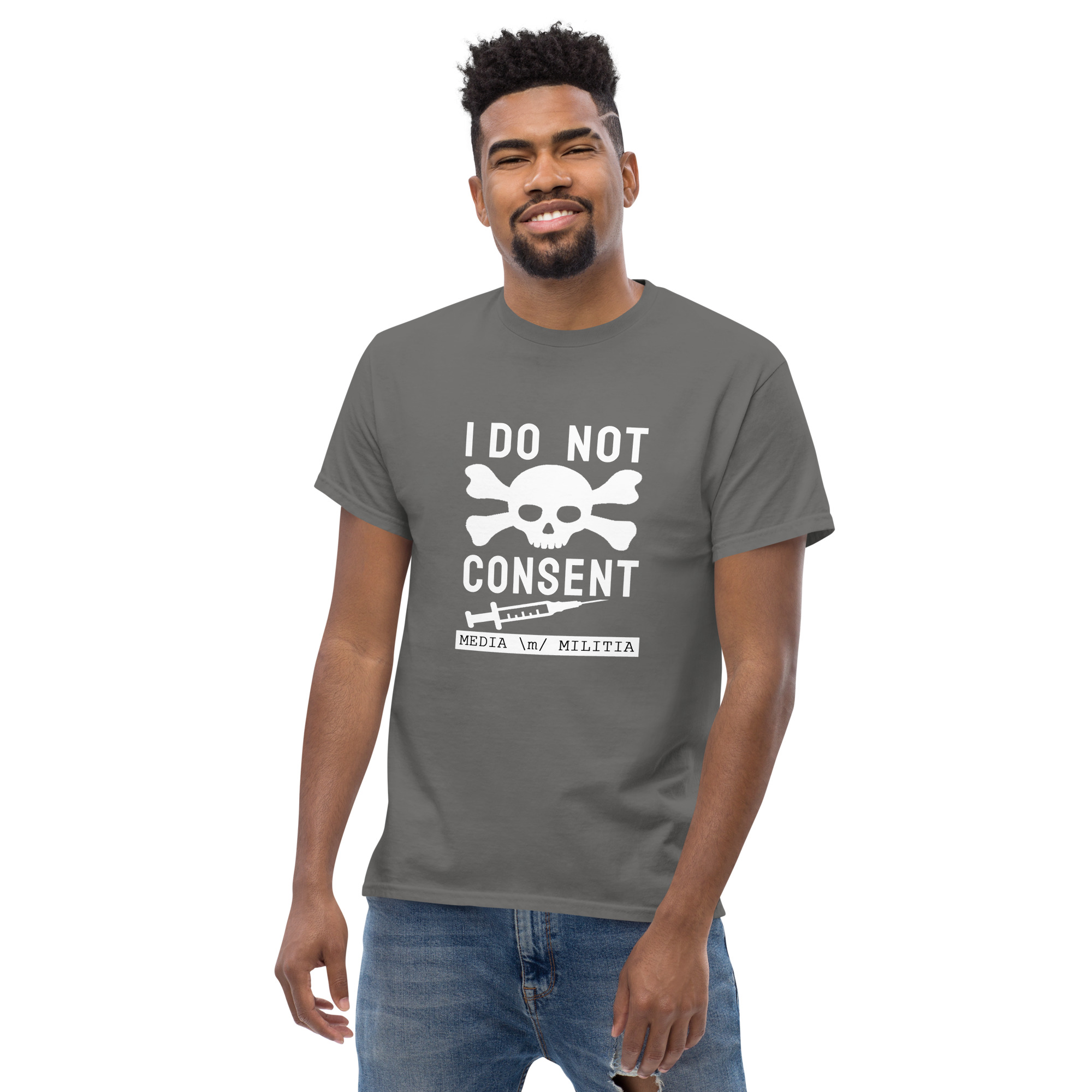 I DO NOT CONSENT (White Letters) - Men's classic tee - Image 12