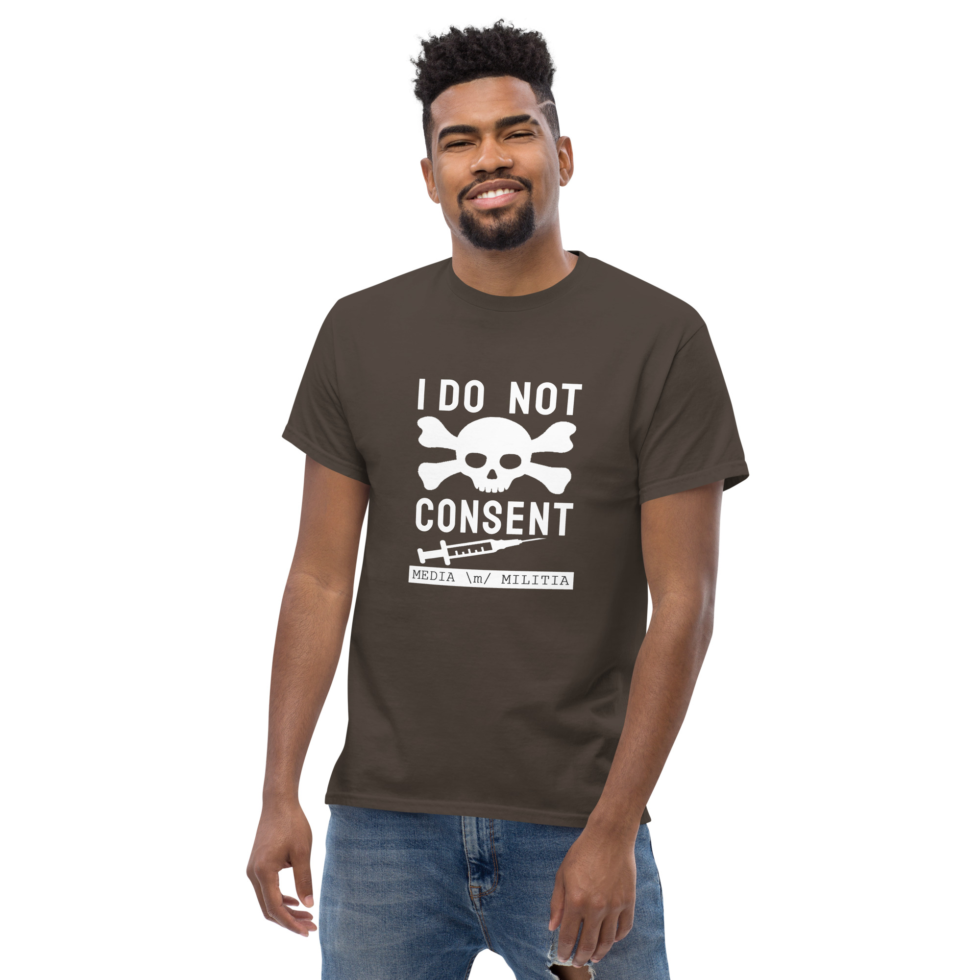 I DO NOT CONSENT (White Letters) - Men's classic tee - Image 8