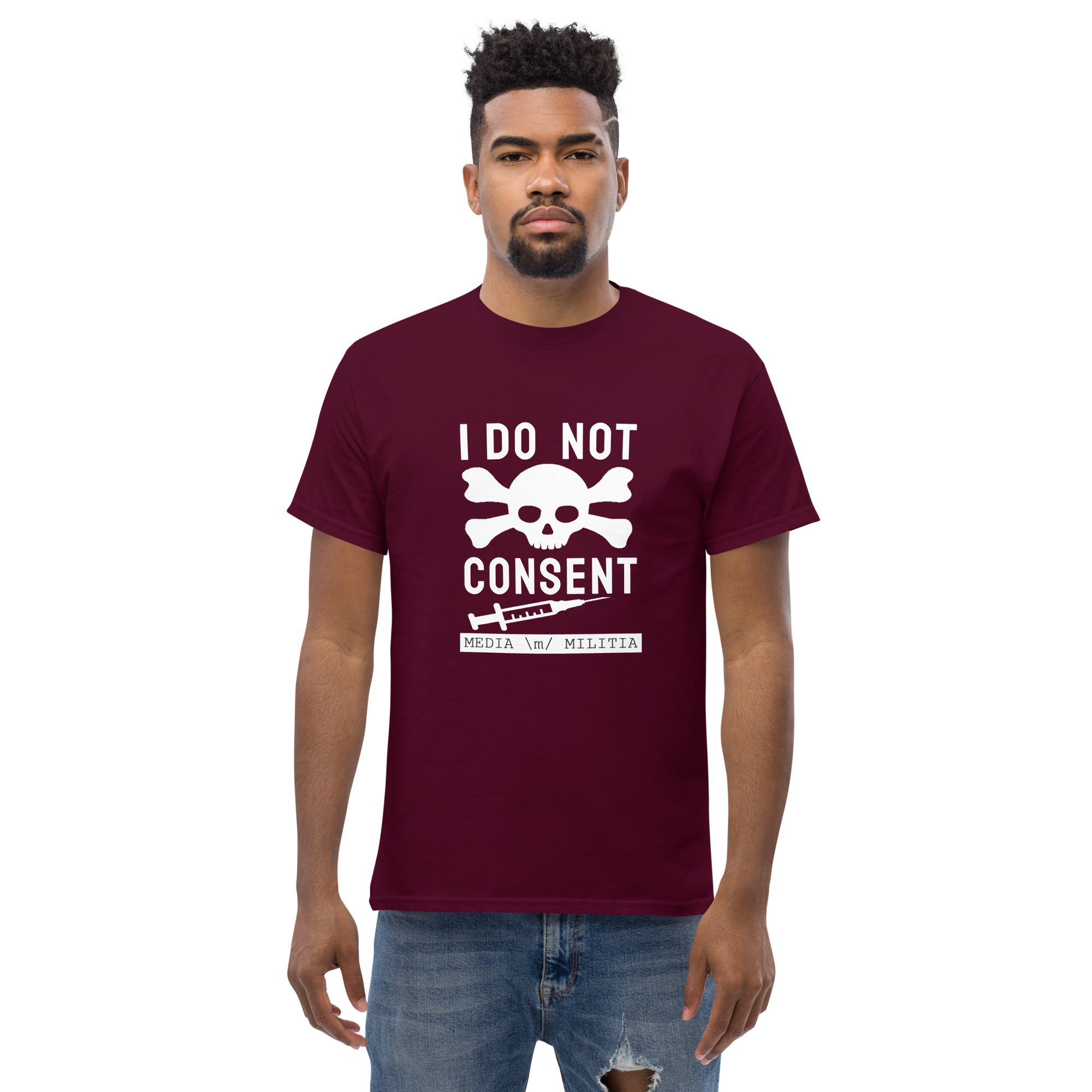 I DO NOT CONSENT (White Letters) - Men's classic tee