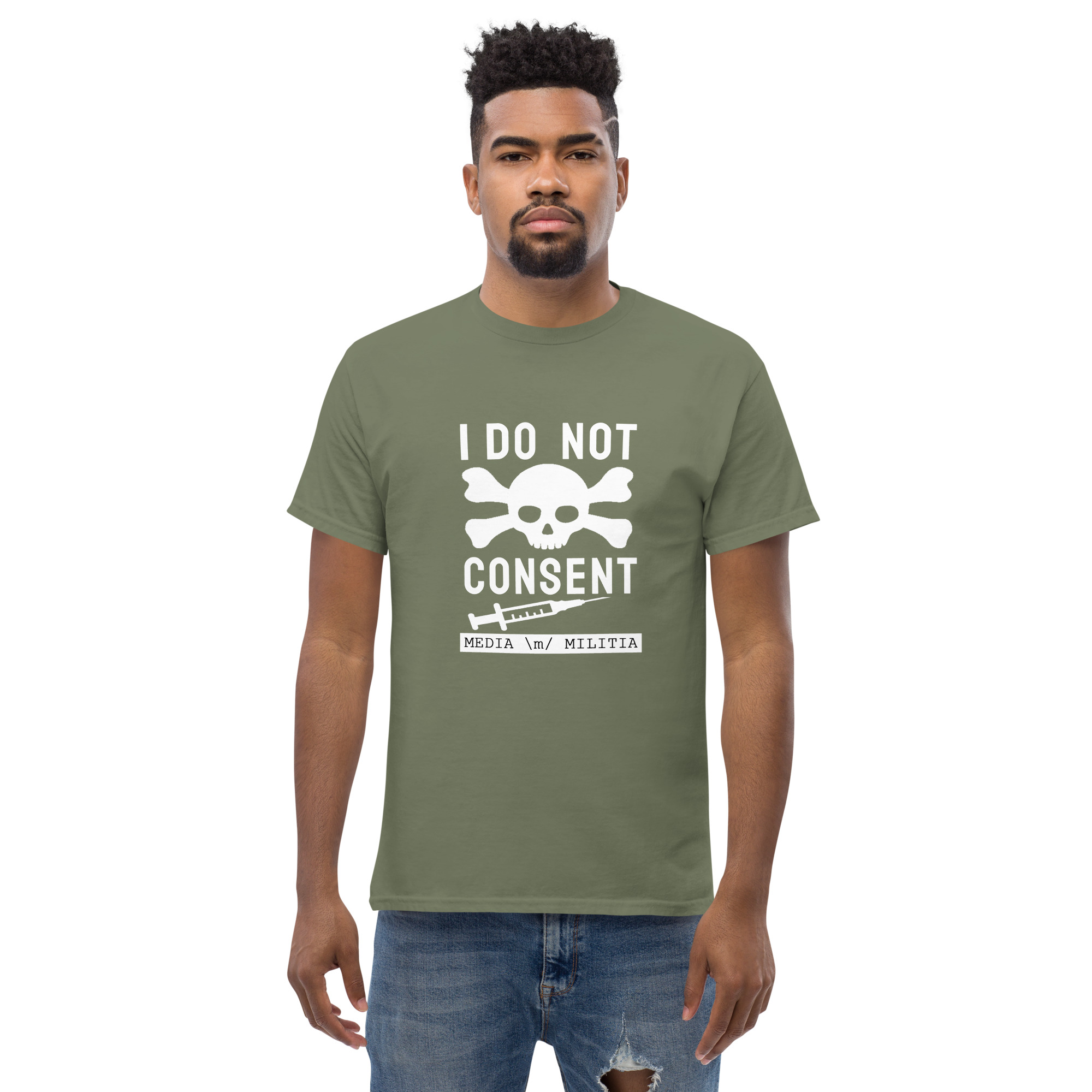 I DO NOT CONSENT (White Letters) - Men's classic tee - Image 13