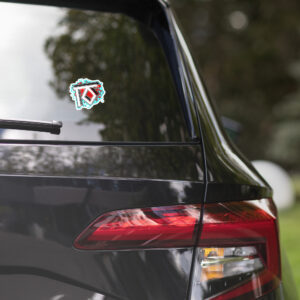 Rock stone cut stickers