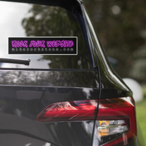 Rock Stone "Rock Your Website" bumper sticker