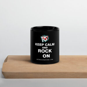 Keep Calm - Black Glossy Mug