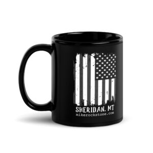 Sheridan, USA - Black Glossy Mug